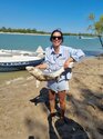 Host Mica caught a shark at the remote Archer River