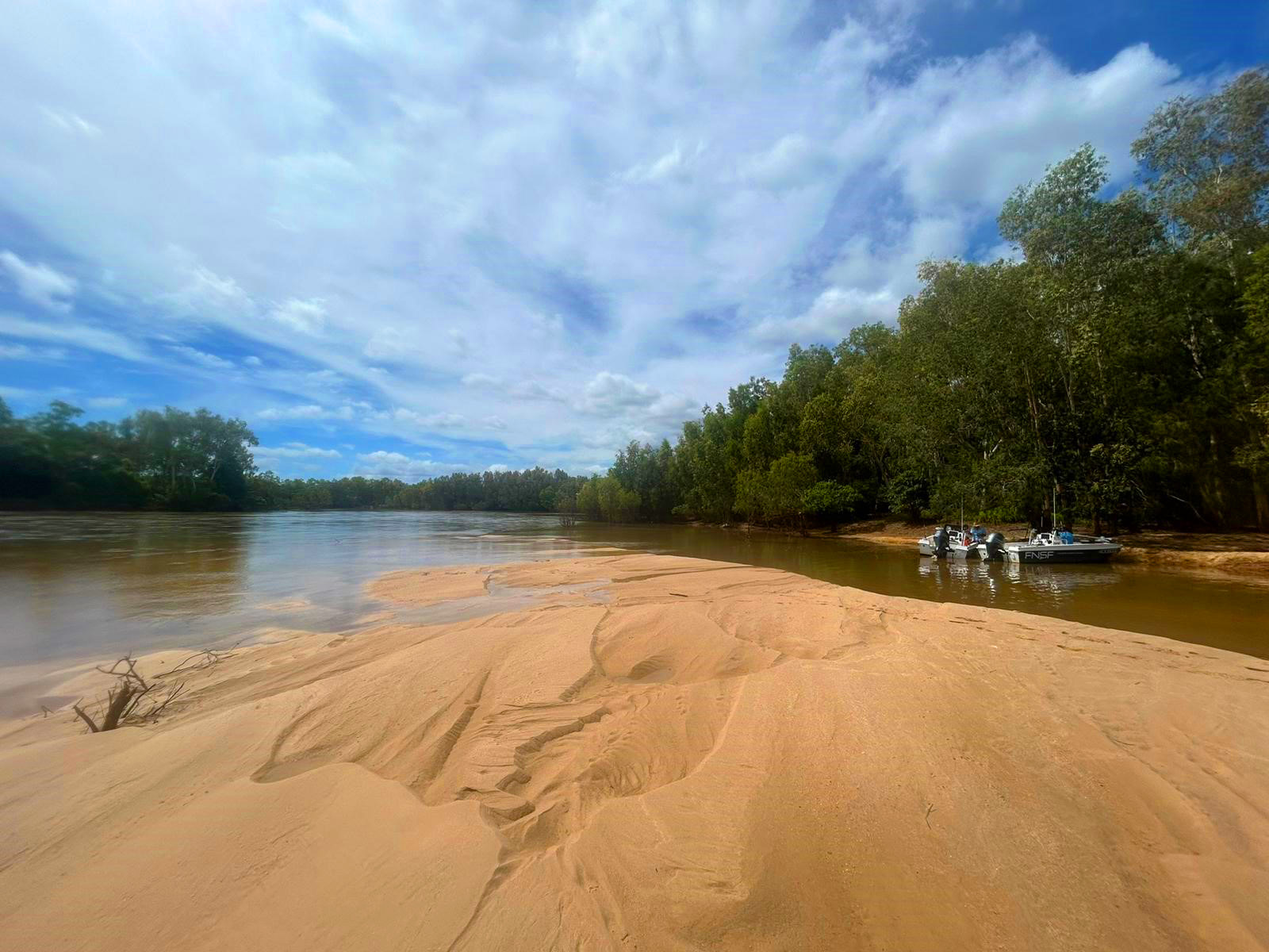 The remote and pristine fishing site at Archer River