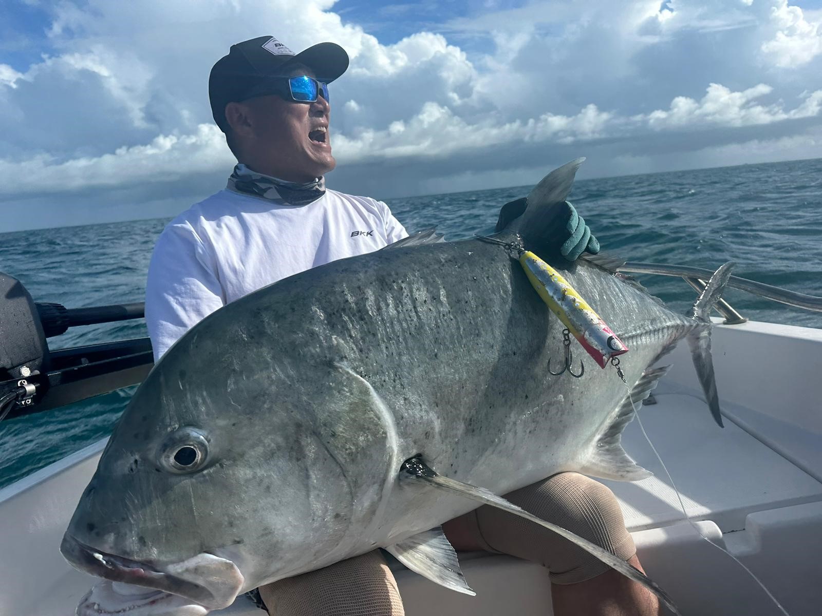 GT caught at the remote Great Barrier Reef